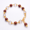 Red Sandal and Sphatika Bracelet